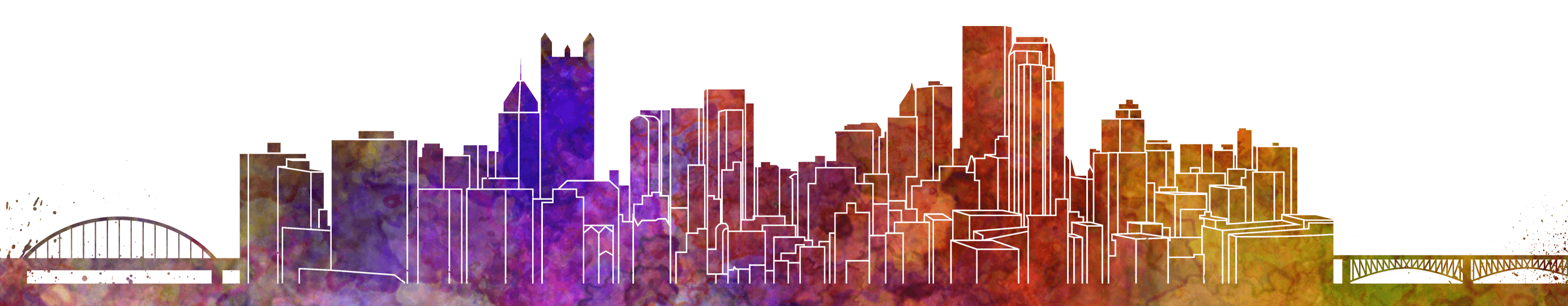 2770x540 Pittsburgh Watercolor Header - Pittsburgh Watercolor