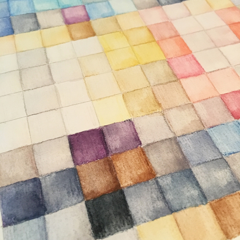 800x800 Pixel Art - Pixel Watercolor