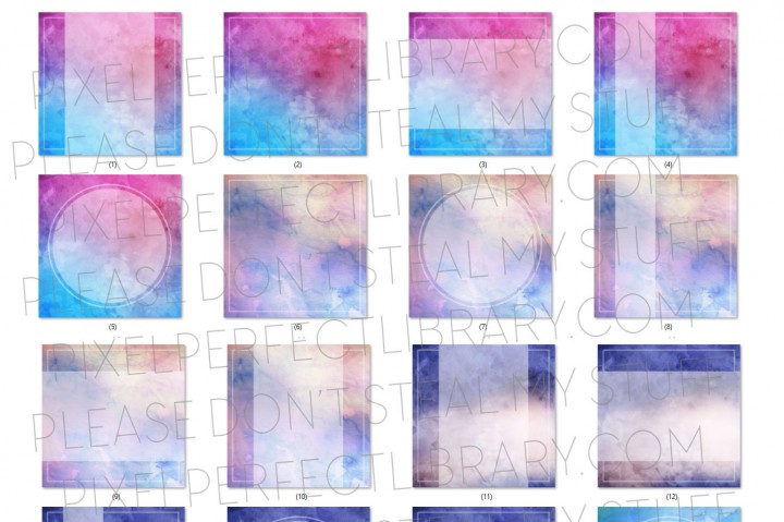 720x479 Watercolor Background Pack - Pixel Watercolor