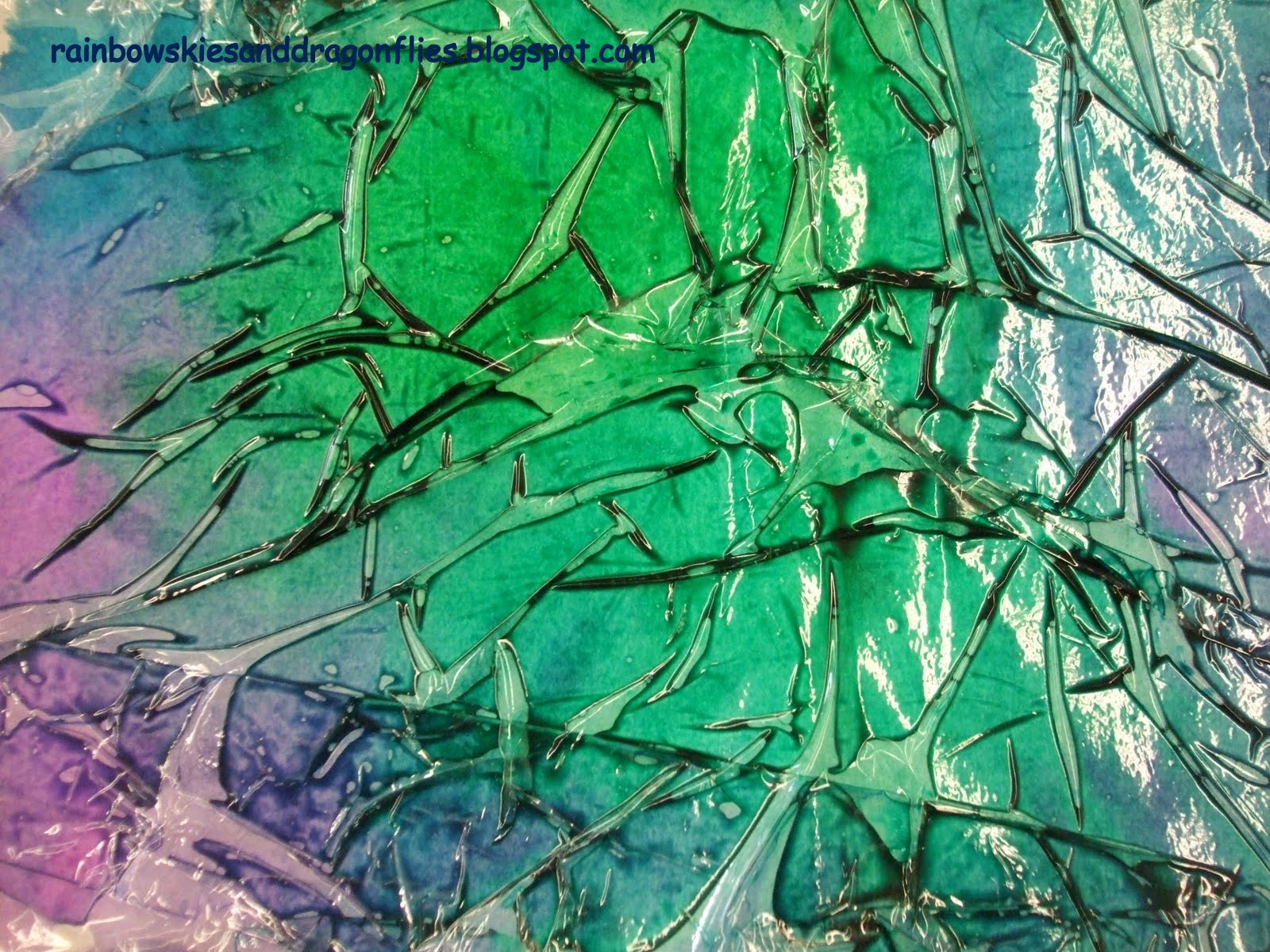 1600x1200 Rainbow Skies Amp Dragonflies Tranquil Landscapes - Plastic Wrap Watercolor