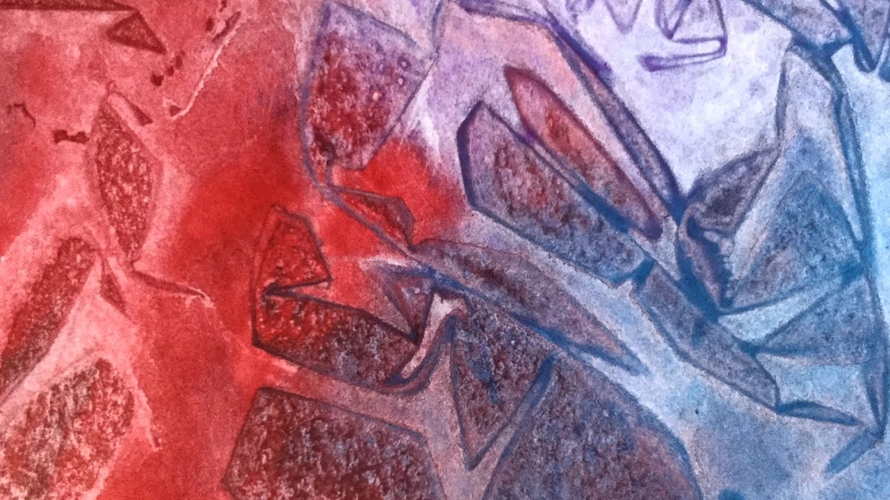 1280x720 Watercolor Techniques - Plastic Wrap Watercolor