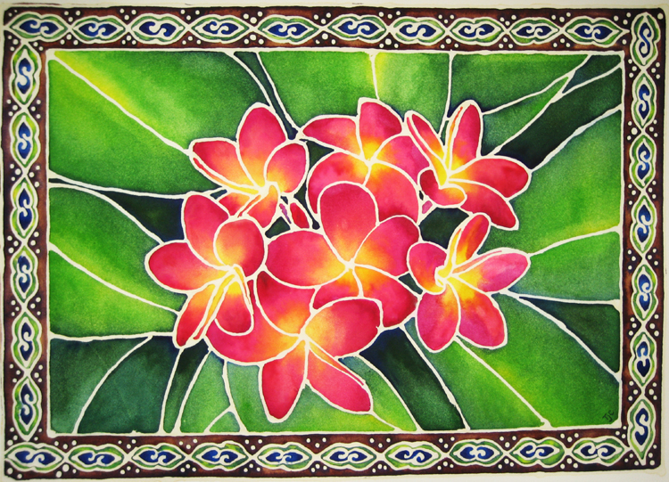 750x541 Plumeria Tanya Jill, Artist - Plumeria Watercolor