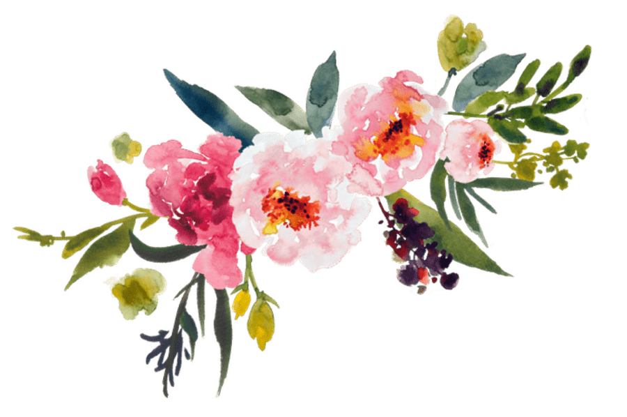 900x598 Watercolor Bouquet Transparent Png - Png Watercolor