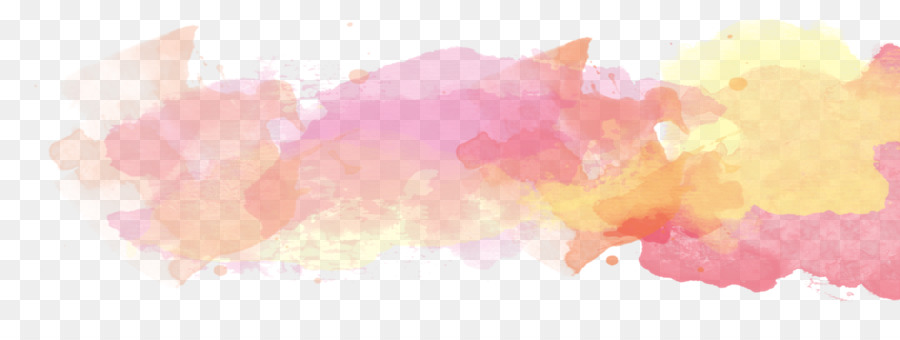 900x340 Watercolor Painting Orange Magenta Clip Art - Png Watercolor