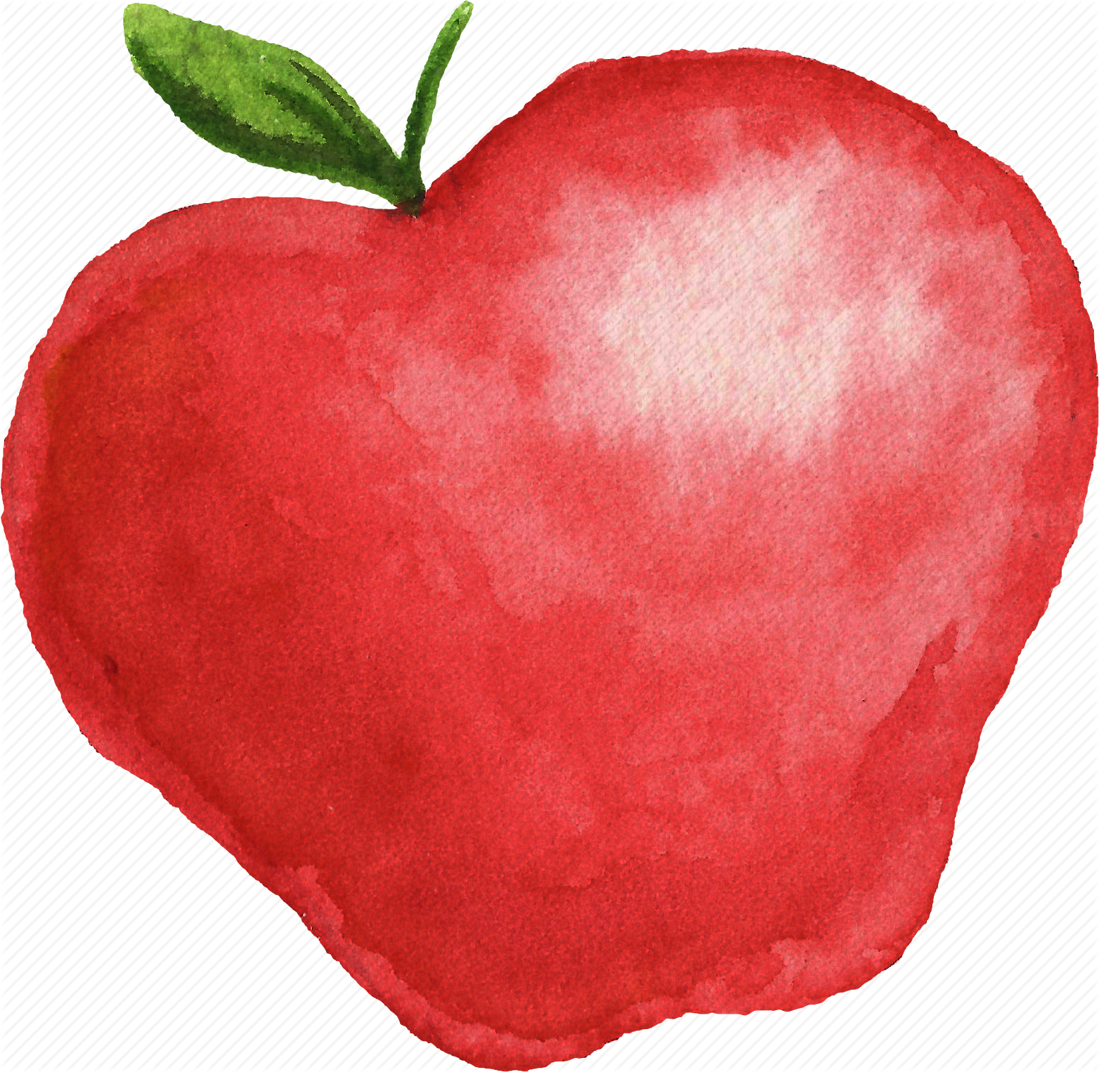 1564x1526 Apple, Cuisine, Food, Fruit, Fruits, Watercolor, Watercolors Icon - Png Watercolor