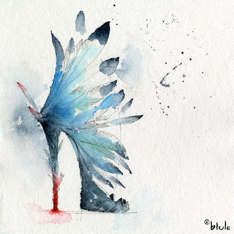 800x800 Princess Shoe Pocahontas Blule, The Boutique - Pocahontas Watercolor