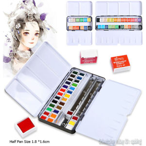 300x300 12 24 48 Solid Watercolor Art Paint Set Portable Painting Kit - Pocket Watercolor