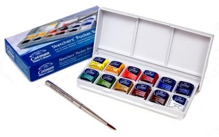 448x280 Watercolor Cotman Sketchers Pocket Box Scrapsnpieces - Pocket Watercolor