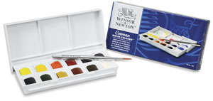 300x142 Winsor Amp Newton Cotman Watercolor Pan Sets - Pocket Watercolor