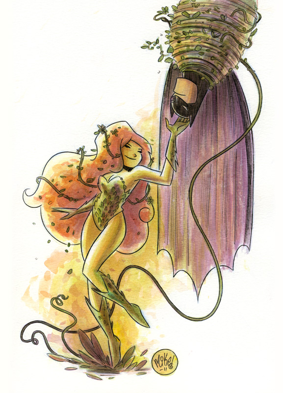 577x800 Operation Space Cat Poison Ivy Contest Winner - Poison Ivy Watercolor