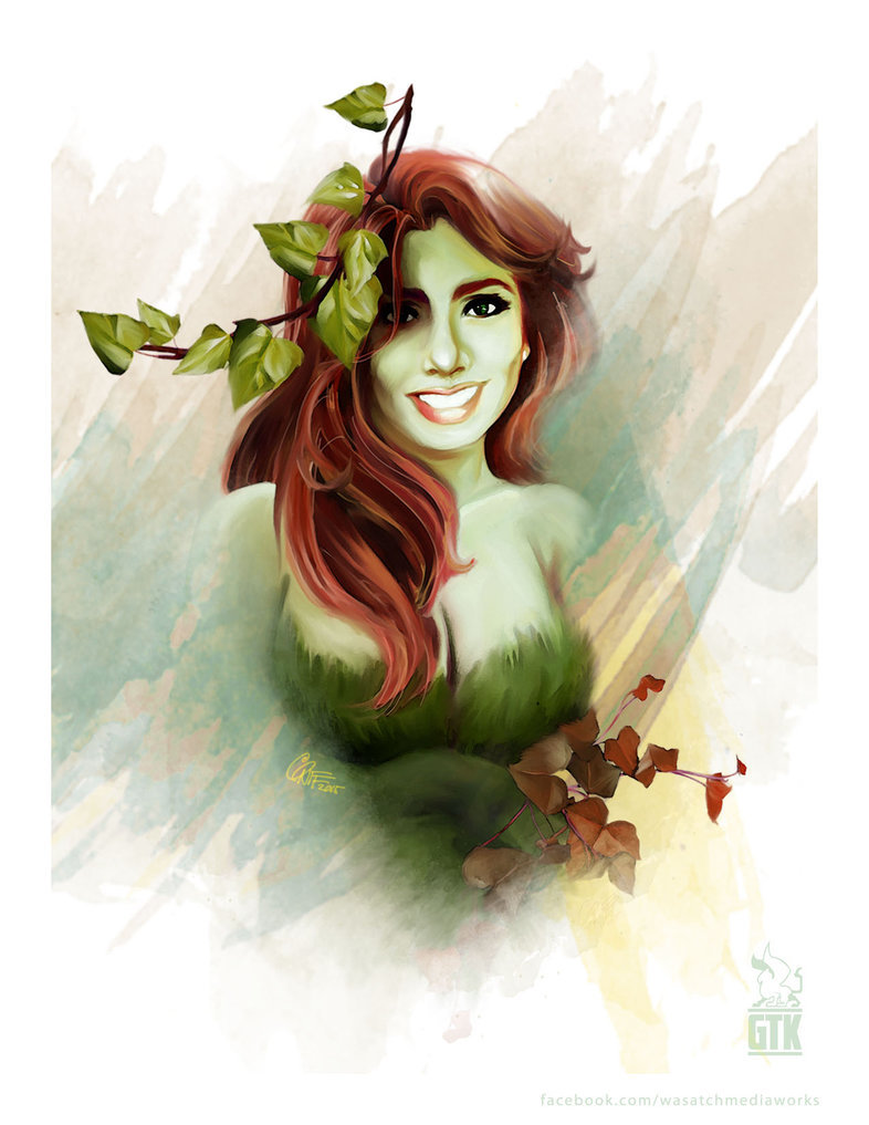 786x1017 Poison Ivy Watercolor By Soonergriff - Poison Ivy Watercolor
