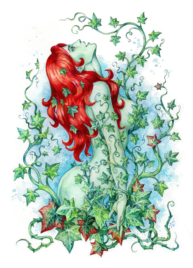 760x1052 Poison Ivy By Candra - Poison Ivy Watercolor