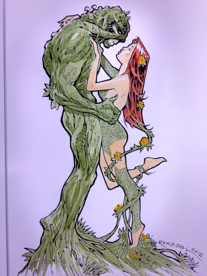 700x933 Swamp Thing Amp Poison Ivy The Board - Poison Ivy Watercolor