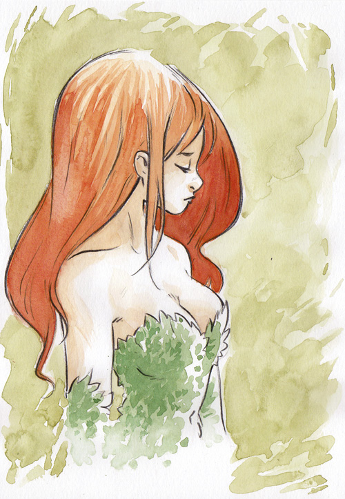 500x723 Ivy Watercolor Collab By Sab M - Poison Ivy Watercolor