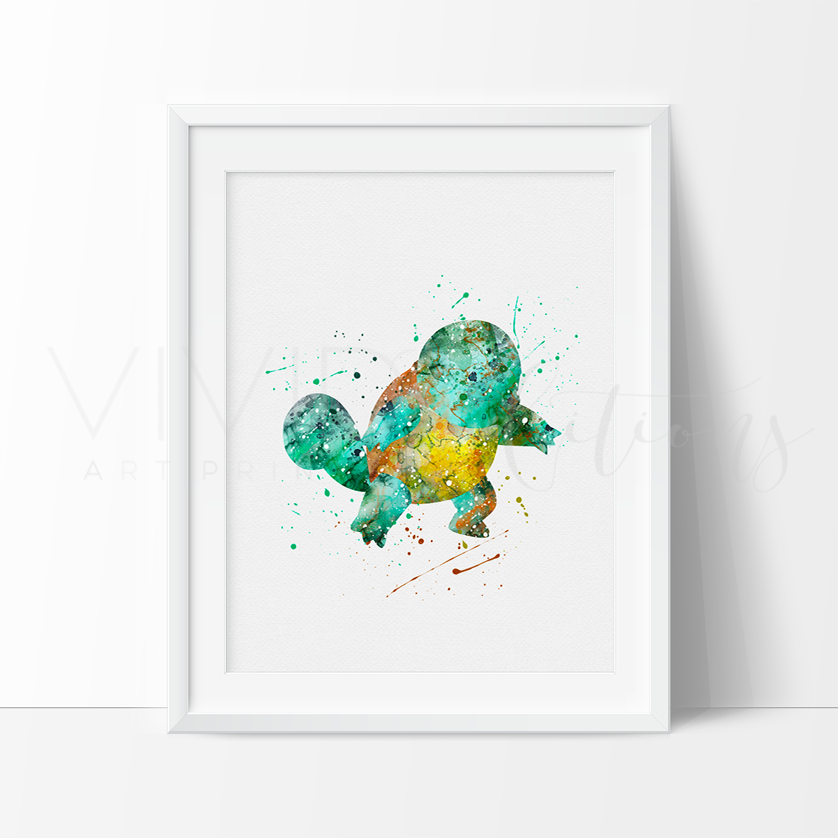 1200x1200 Squirtle Pokemon Watercolor Art - Pokemon Watercolor