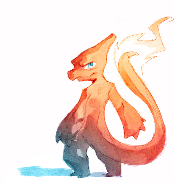 600x631 Watercolor Pokemon! On Behance - Pokemon Watercolor