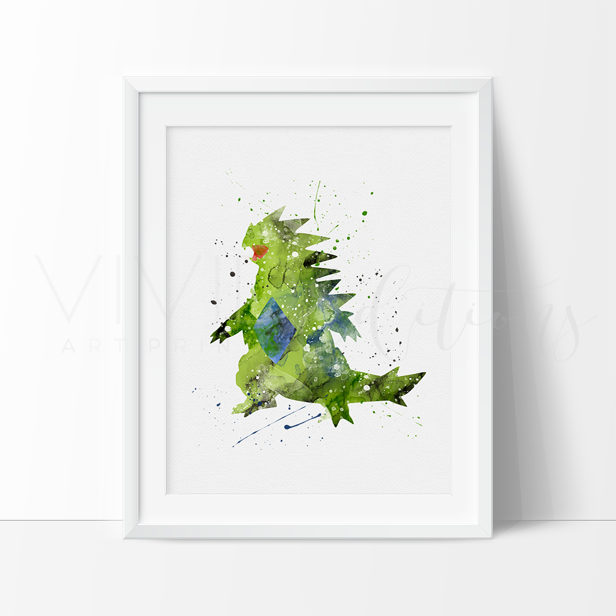 1200x1200 Tyranitar Pokemon Baby Boy Nursery Art Print Wall Decor - Pokemon Watercolor Art