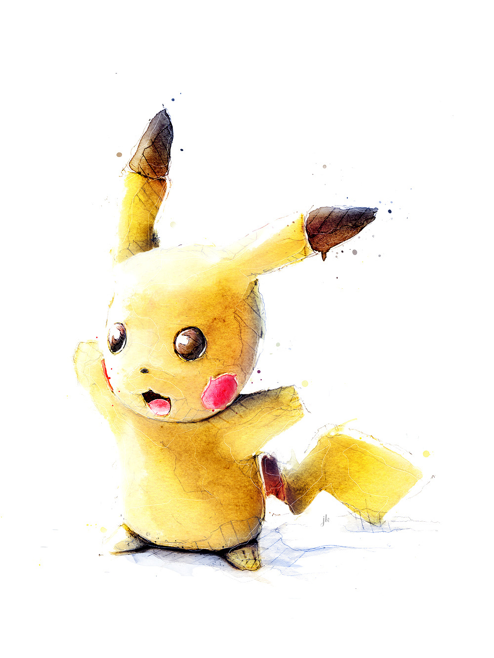 1000x1333 Watercolour Pokemon On Behance - Pokemon Watercolor Art
