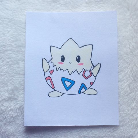 480x480 Togepi Pokemon - Pokemon Watercolor Original
