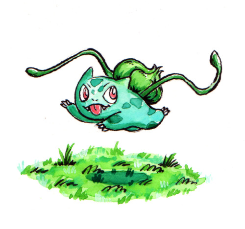 500x468 Bulbasaur Watercolor Tumblr - Pokemon Watercolor Original