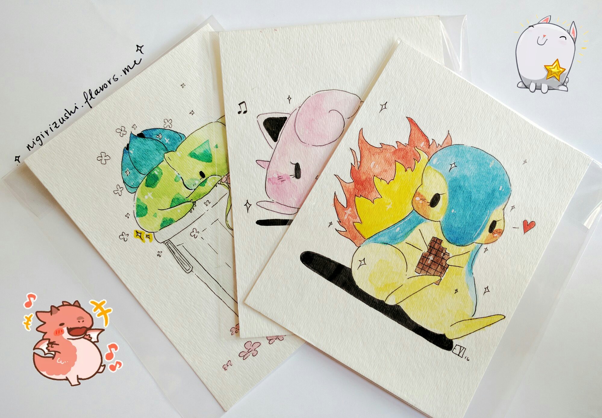 1999x1389 Commissions On Storenvy - Pokemon Watercolor Original