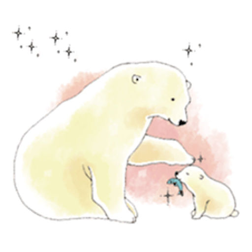 512x512 Polar Bear Watercolor Sticker By Hao Nguyen - Polar Bear Watercolor