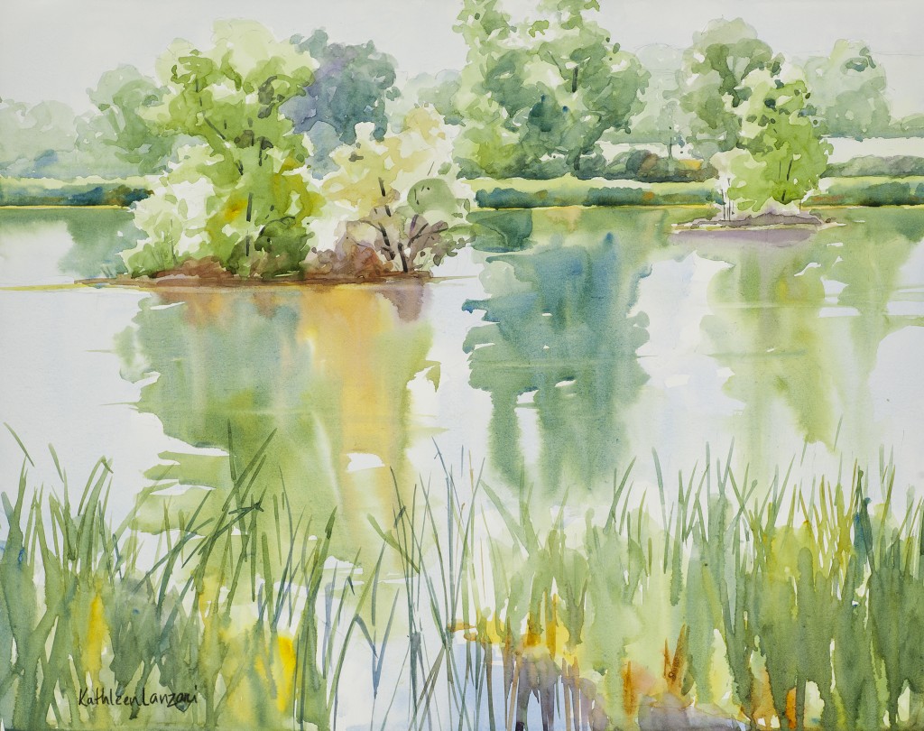 1024x810 Plein Air Landscapes - Pond Watercolor
