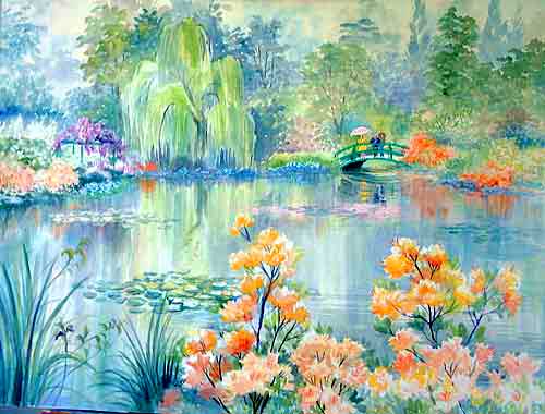 500x380 Wini Smart Watercolors France Smart Studio - Pond Watercolor