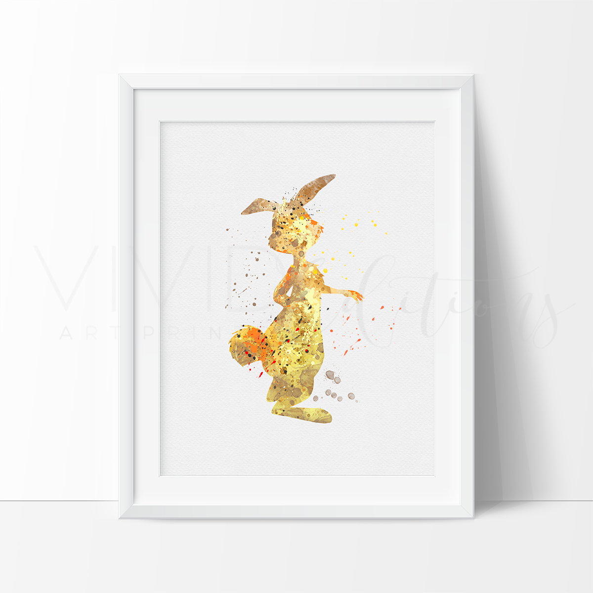 1200x1200 Rabbit, Winnie The Pooh Watercolor Art Print - Pooh Watercolor