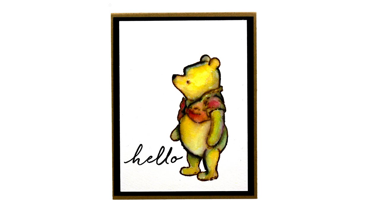 1280x720 Vintage Watercolor Winnie The Pooh - Pooh Watercolor