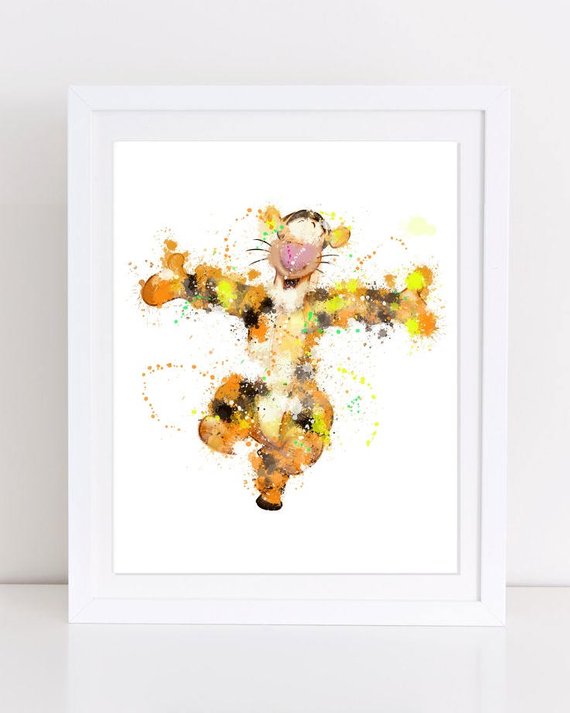 570x713 70% Winnie The Pooh Watercolor Disney Disney Watercolor Etsy - Pooh Watercolor