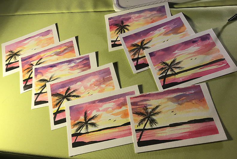 791x529 Watercolor Postcards - Postcard Watercolor