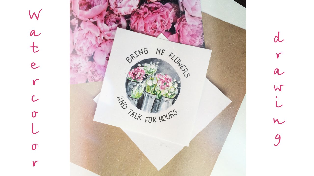 1280x720 Watercolor Postcard Drawing - Postcard Watercolor