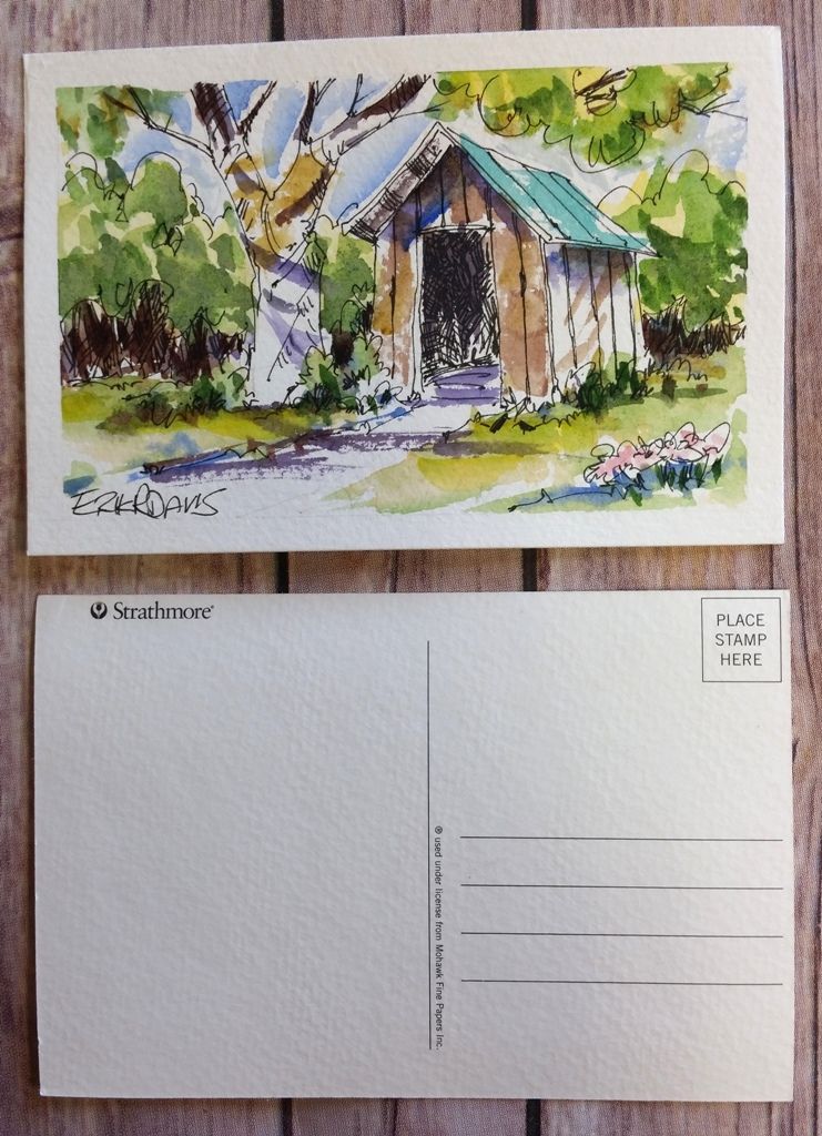 741x1024 Erik Davis - Postcard Watercolor