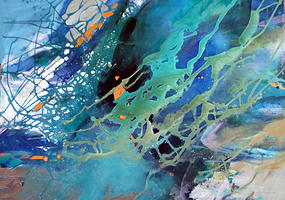 285x200 Pouringwithacrylics Art News Dfw - Pouring Watercolor