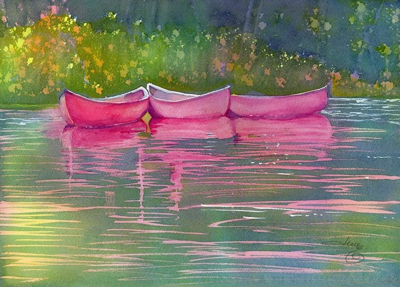 808x581 Luminous Watercolor Pouring Techniques With Lena Shiffman - Pouring Watercolor