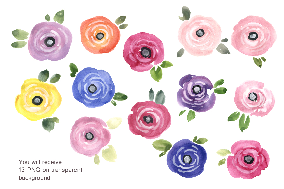 1160x772 Pretty Watercolor Summer Flowers Png - Pretty Watercolor Background