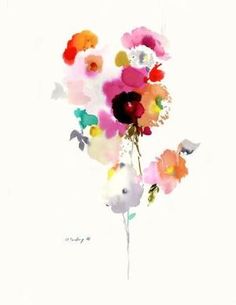 236x305 Pretty Watercolor Flower ) Art Watercolor, Flower - Pretty Watercolor Flowers