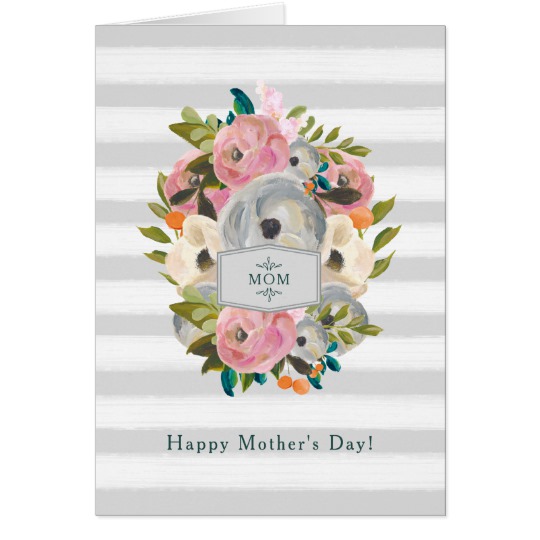 540x540 Happy Mothers Day Pretty Watercolor Flowers Card Zazzle.co.uk - Pretty Watercolor Flowers