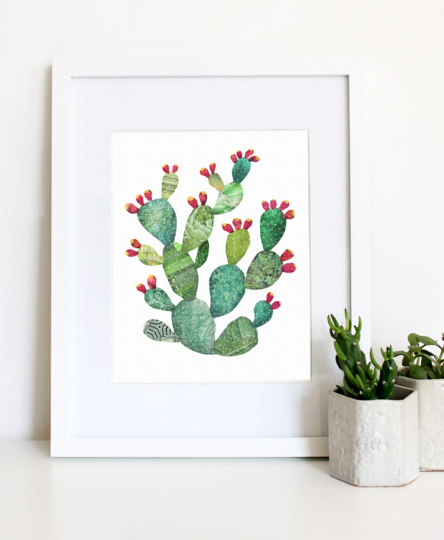 640x779 Prickly Pear Print The Blog Of Satchel Amp Sage - Prickly Pear Watercolor