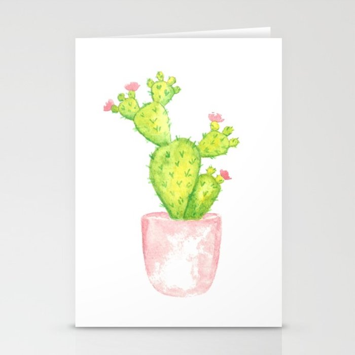 700x700 Prickly Pear Cactus Watercolor Stationery Cards By - Prickly Pear Watercolor