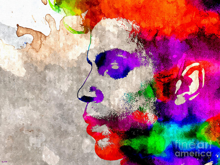 900x673 Prince Grunge Watercolor Mixed Media By Daniel Janda - Prince Watercolor