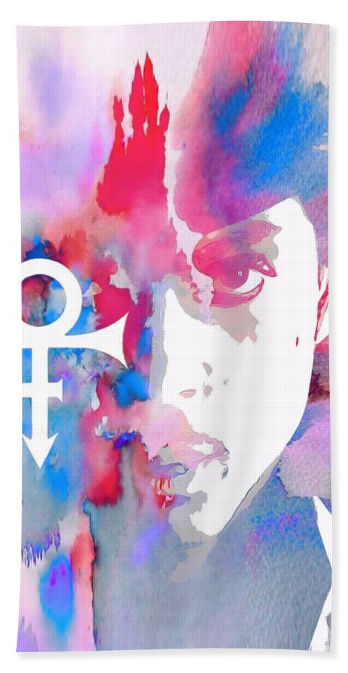 500x967 Prince Watercolor Hand Towel For Sale By Dan Sproul - Prince Watercolor