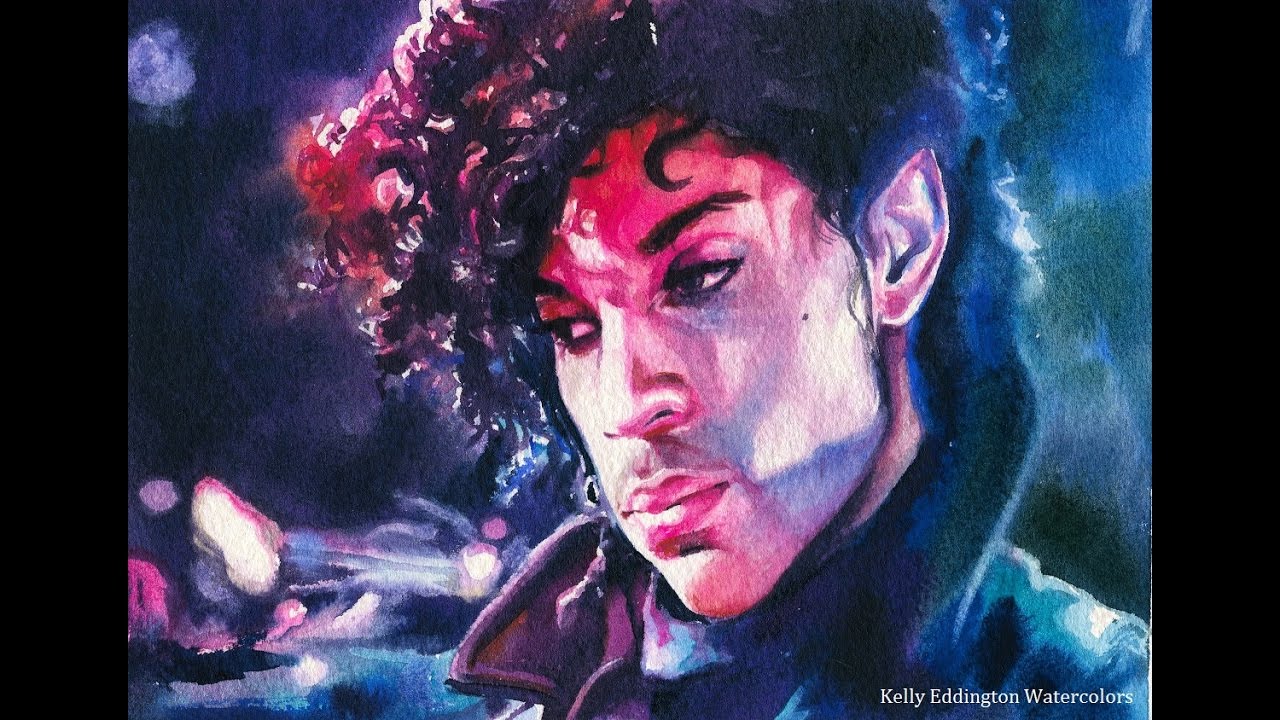 1280x720 Prince Watercolor Portrait Tutorial - Prince Watercolor