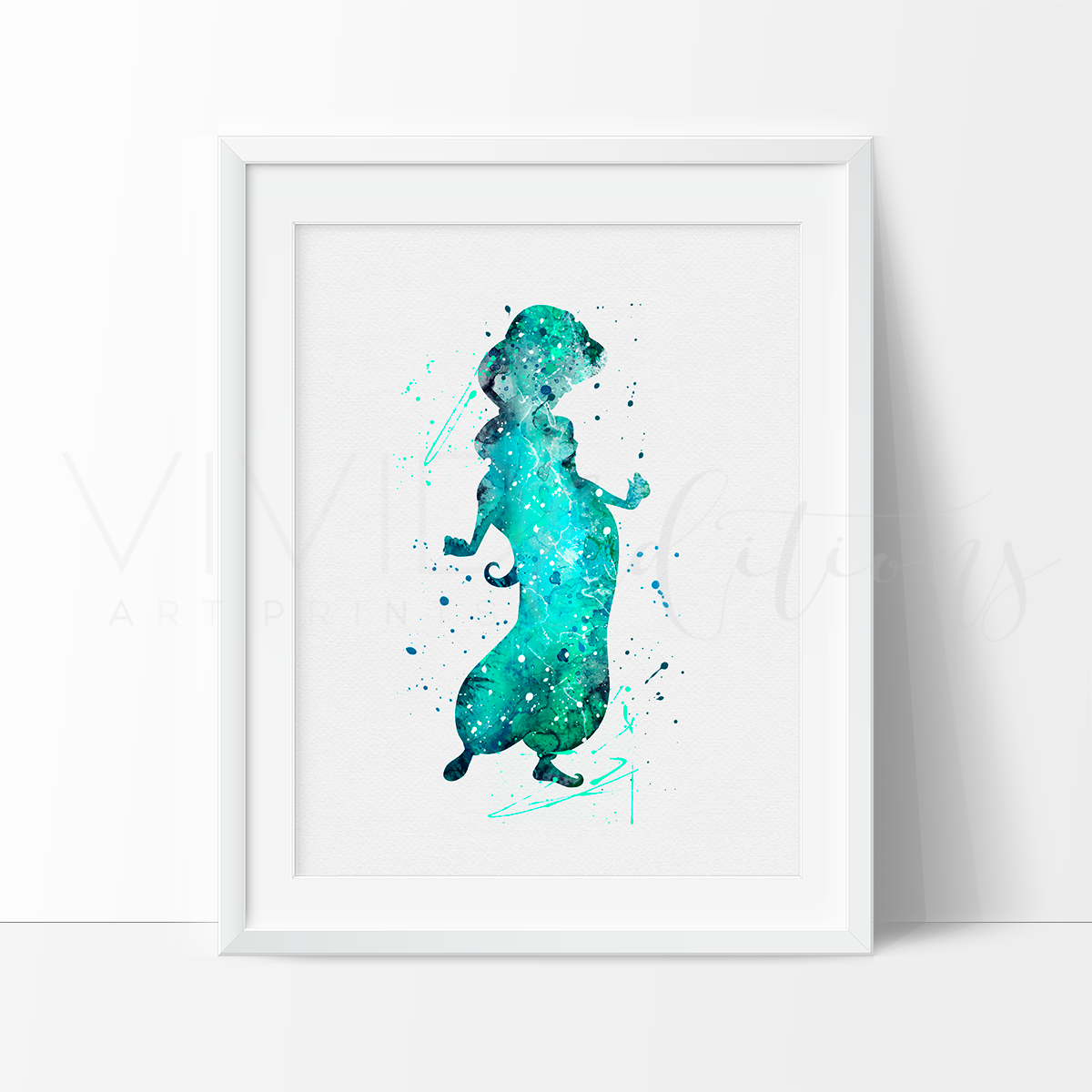 1200x1200 Princess Jasmine 1, Aladdin Watercolor Art Print - Princess Jasmine Watercolor