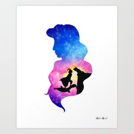 264x264 Princess Jasmine Art Prints Society6 - Princess Jasmine Watercolor