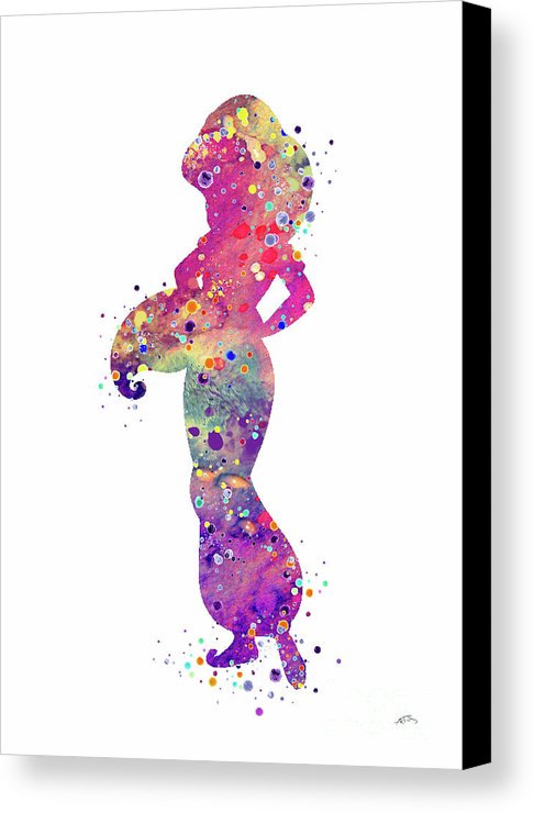 486x740 Princess Jasmine Watercolor Print Canvas Print Canvas Art By - Princess Jasmine Watercolor