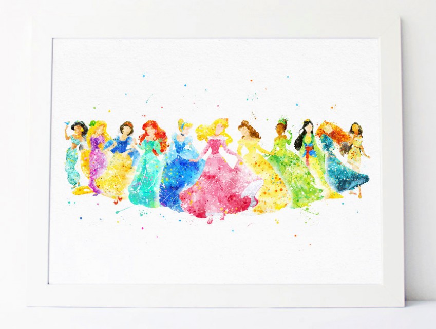 849x640 Disney Princess Collection - Princess Watercolor