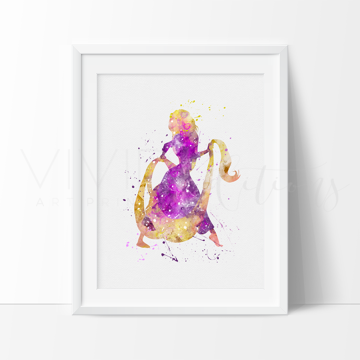 1200x1200 Rapunzel Tangled Watercolor Princess Nursery Art Print Wall Decor - Princess Watercolor