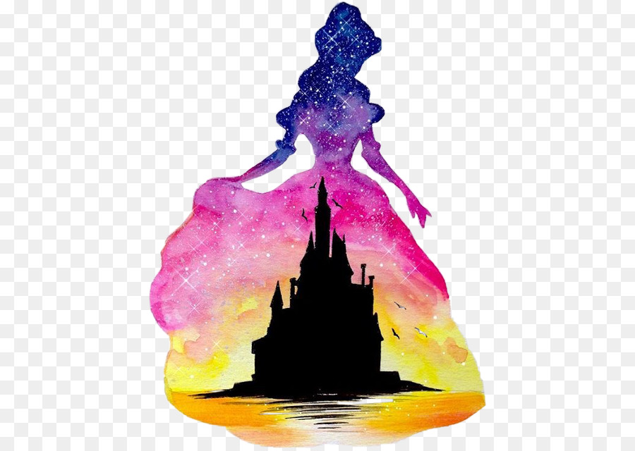 900x640 Aurora Belle Ariel Disney Princess Watercolor Painting - Princess Watercolor